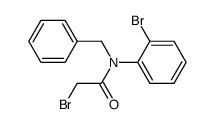 N-benzyl-2-bromo-N-(2-bromophenyl)acetamide Structure