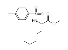 methyl 2-[(4-methylphenyl)sulfonylamino]heptanoate结构式