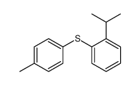 1-methyl-4-(2-propan-2-ylphenyl)sulfanylbenzene结构式