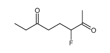 2,6-Octanedione,3-fluoro- Structure