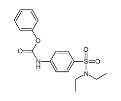 phenyl N-[4-(diethylsulfamoyl)phenyl]carbamate Structure