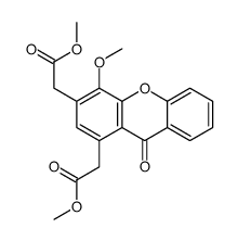 methyl 2-[4-methoxy-3-(2-methoxy-2-oxoethyl)-9-oxoxanthen-1-yl]acetate Structure