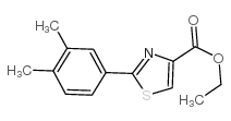 2-(3,4-二甲基苯基)-噻唑-4-羧酸乙酯结构式