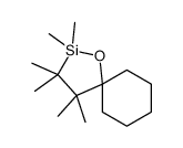 2,2,3,3,4,4-hexamethyl-1-oxa-2-silaspiro[4.5]decane Structure