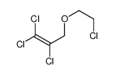 1,1,2-trichloro-3-(2-chloroethoxy)prop-1-ene结构式