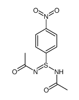 N-[N-acetyl-S-(4-nitrophenyl)sulfinimidoyl]acetamide结构式