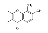 8-amino-7-hydroxy-2,3-dimethylchromen-4-one Structure