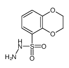 1,4-Benzodioxin-5-sulfonic acid,2,3-dihydro-,hydrazide结构式