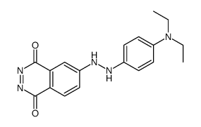 6-[2-[4-(diethylamino)phenyl]hydrazinyl]phthalazine-1,4-dione结构式