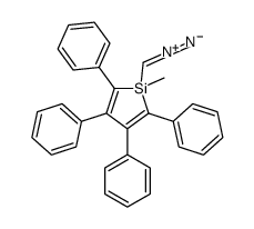 1-(diazomethyl)-1-methyl-2,3,4,5-tetraphenylsilole结构式