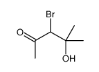 3-bromo-4-hydroxy-4-methylpentan-2-one Structure