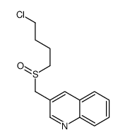 3-(4-chlorobutylsulfinylmethyl)quinoline Structure