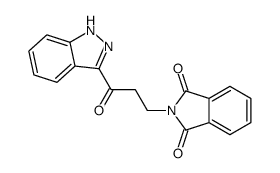 2-[3-(1H-indazol-3-yl)-3-oxopropyl]isoindole-1,3-dione Structure