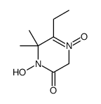 6-ethyl-4-hydroxy-5,5-dimethyl-1-oxido-2H-pyrazin-1-ium-3-one Structure