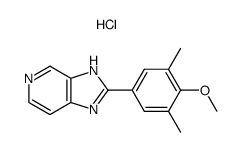 2-(4-Methoxy-3,5-dimethyl-phenyl)-3H-imidazo[4,5-c]pyridine; hydrochloride结构式