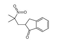 2-(2-methyl-2-nitropropyl)-2,3-dihydroinden-1-one结构式