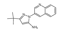 3-(tert-butyl)-1-(quinolin-3-yl)-1H-pyrazol-5-amine Structure