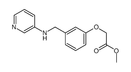 methyl 2-[3-[(pyridin-3-ylamino)methyl]phenoxy]acetate结构式