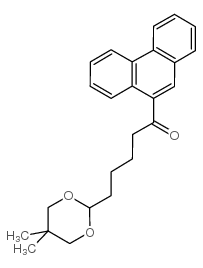 9-[5-(5,5-DIMETHYL-1,3-DIOXAN-2-YL)VALERYL]PHENANTHRENE Structure