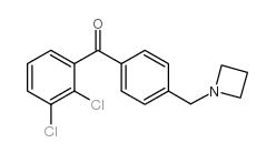 4'-AZETIDINOMETHYL-2,3-DICHLOROBENZOPHENONE structure