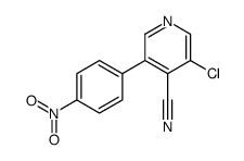 3-chloro-5-(4-nitrophenyl)pyridine-4-carbonitrile结构式