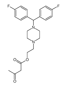 2-[4-(4,4'-Difluorobenzhydryl)-1-piperazinyl]ethyl acetoacetate Structure