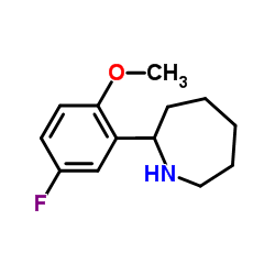 2-(5-Fluoro-2-methoxyphenyl)azepane结构式