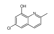 6-CHLORO-2-METHYLQUINOLIN-8-OL结构式