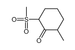 2-methyl-6-methylsulfonylcyclohexan-1-one Structure