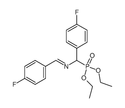 diethyl N-(4-fluorophenylmethylene)-1-amino (4-fluorophenyl)ethylphosphonate Structure