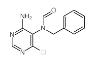 N-(4-amino-6-chloro-pyrimidin-5-yl)-N-benzyl-formamide结构式