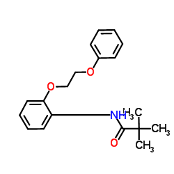 2,2-Dimethyl-N-[2-(2-phenoxyethoxy)phenyl]propanamide结构式