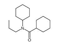 N-cyclohexyl-N-propylcyclohexanecarboxamide Structure