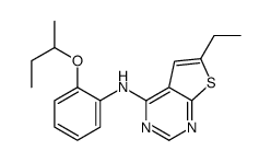 N-(2-butan-2-yloxyphenyl)-6-ethylthieno[2,3-d]pyrimidin-4-amine Structure