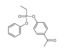 1-[4-[ethyl(phenoxy)phosphoryl]oxyphenyl]ethanone Structure