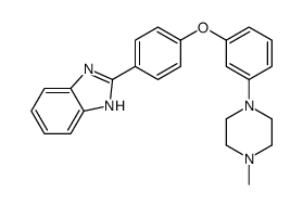 2-[4-[3-(4-methylpiperazin-1-yl)phenoxy]phenyl]-1H-benzimidazole结构式