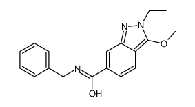 N-benzyl-2-ethyl-3-methoxyindazole-6-carboxamide Structure