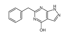 6-benzyl-1,5-dihydro-pyrazolo[3,4-d]pyrimidin-4-one结构式