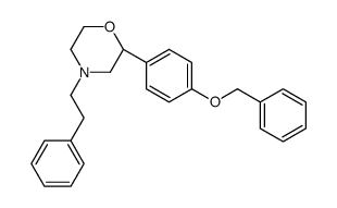 (2S)-4-(2-phenylethyl)-2-(4-phenylmethoxyphenyl)morpholine结构式