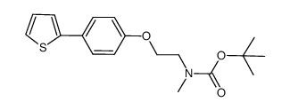 tert-butyl N-methyl-N-[2-[4-(thiophen-2-yl)phenoxy]ethyl]carbamate结构式