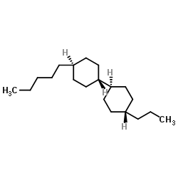 (trans,trans)-4-Pentyl-4'-propyl-1,1'-bicyclohexyl Structure