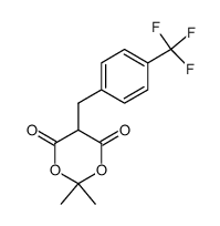 2,2-dimethyl-5-(4-(trifluoromethyl)benzyl)-1,3-dioxane-4,6-dione Structure