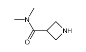 N,N-dimethylazetidine-3-carboxamide结构式