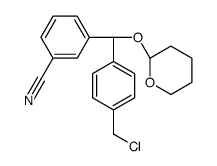 3-[(S)-[4-(chloromethyl)phenyl]-(oxan-2-yloxy)methyl]benzonitrile Structure