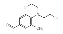 4-[bis(2-chloroethyl)amino]-3-methyl-benzaldehyde结构式