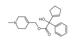 (1-methyl-3,6-dihydro-2H-pyridin-4-yl)methyl 2-(cyclopenten-1-yl)-2-hydroxy-2-phenylacetate Structure