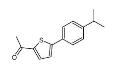 2-Acetyl-5-(p-isopropylphenyl)thiophene Structure