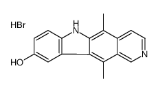 5,11-dimethyl-6H-pyrido[4,3-b]carbazol-9-ol hydrobromide结构式