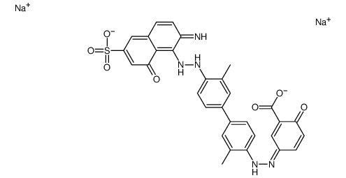 5-[[4'-[(2-amino-8-hydroxy-6-sulpho-1-naphthyl)azo]-3,3'-dimethyl[1,1'-biphenyl]-4-yl]azo]salicylic acid, sodium salt结构式