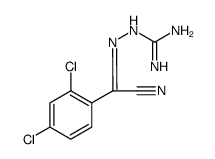 3-[氰基(2,4-二氯苯基)亚甲基]氨基胍结构式
